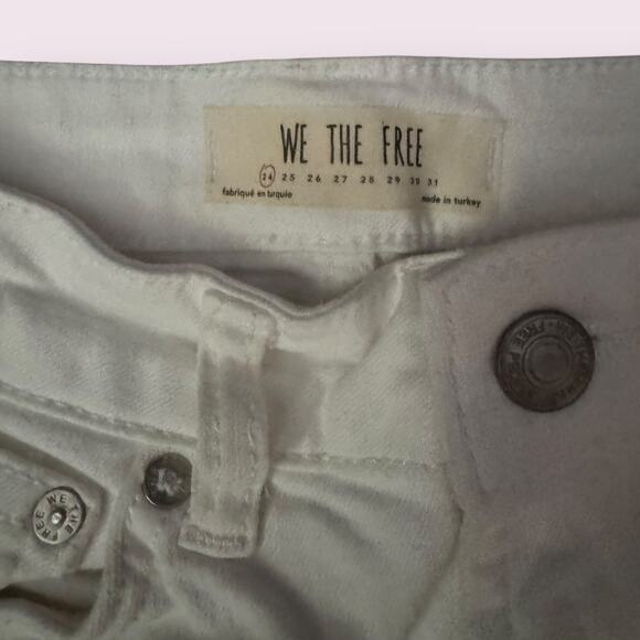 Free People Cutwork Cigarette Jeans in White - Picture 9 of 9